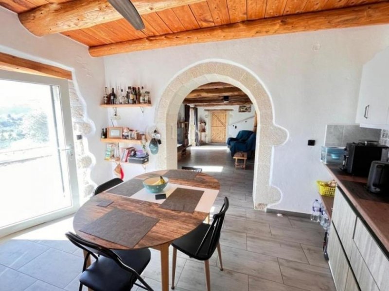 Nerochori MIT VIDEO: Kreta – Renoviertes Steinhaus mit Blick auf die Weißen Berge in Nerochori zu verkaufen Haus kaufen